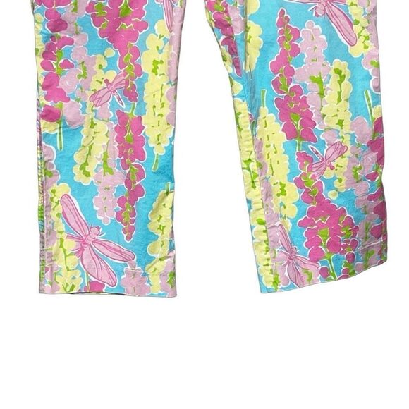 Lilly Pulitzer vintage snappy dragonfly crop pants size 10 - Picture 4 of 12